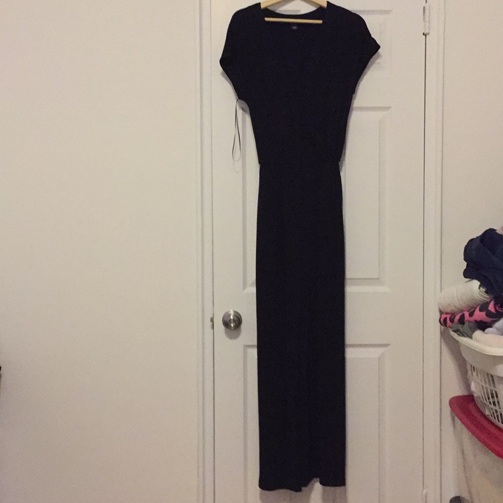 Alfani Black Short Sleeve Pantsuit